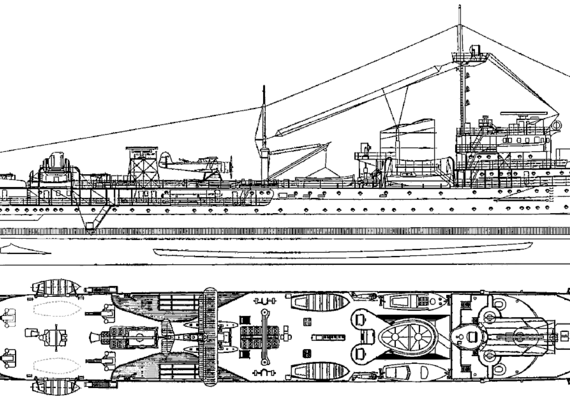 Cruiser Hr. Ms. Tromp 1938 [Light Cruiser] - drawings, dimensions, pictures